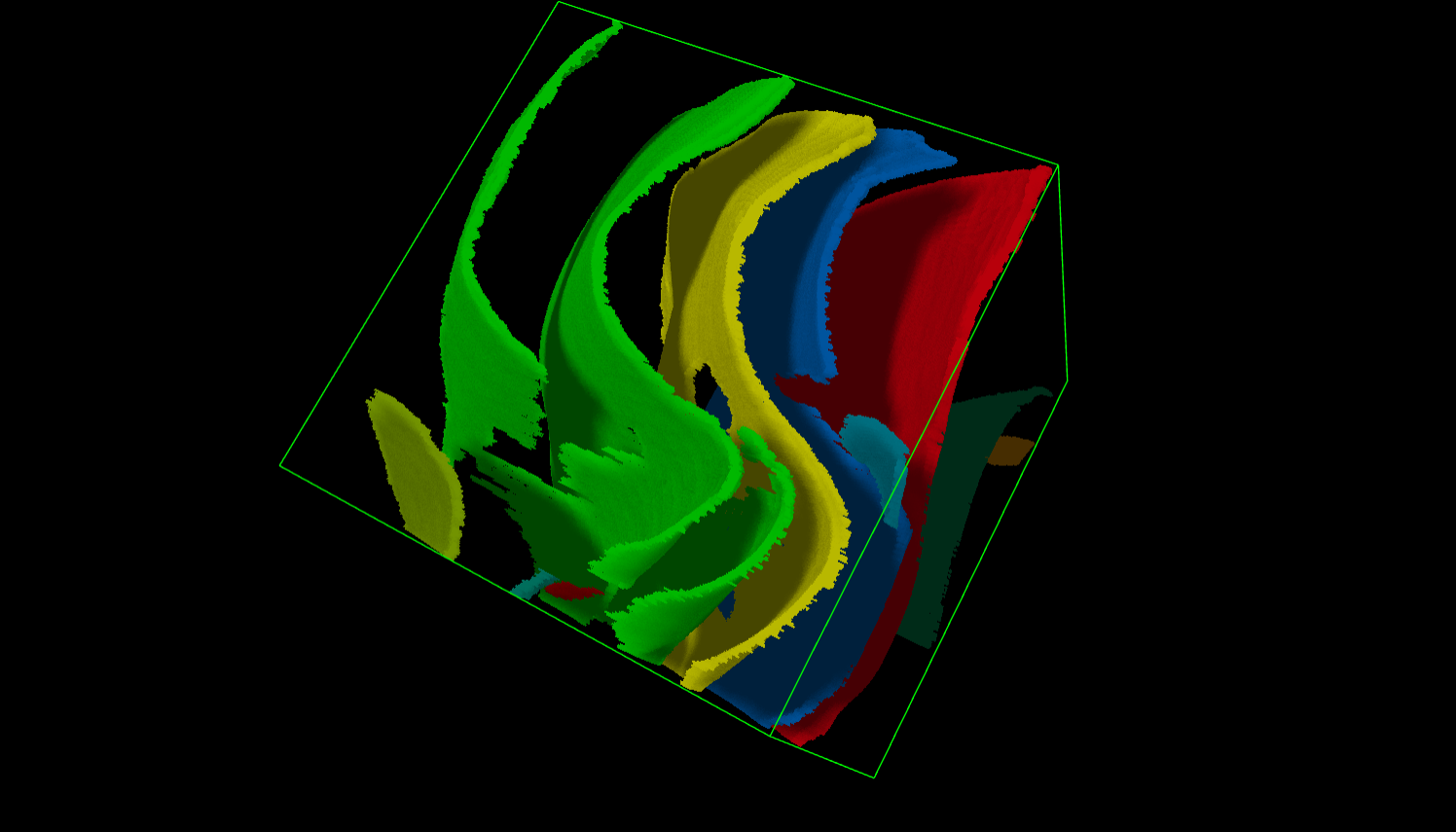 Postprocessed segmentation with hole stitching model result